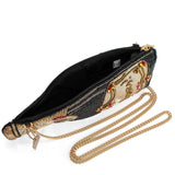 Vintage Wine Beaded Champagne Bottle Crossbody Handbag