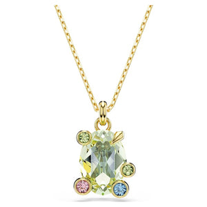 Gema pendant Mixed cuts, Multicolored, Gold-tone plated 5705816
