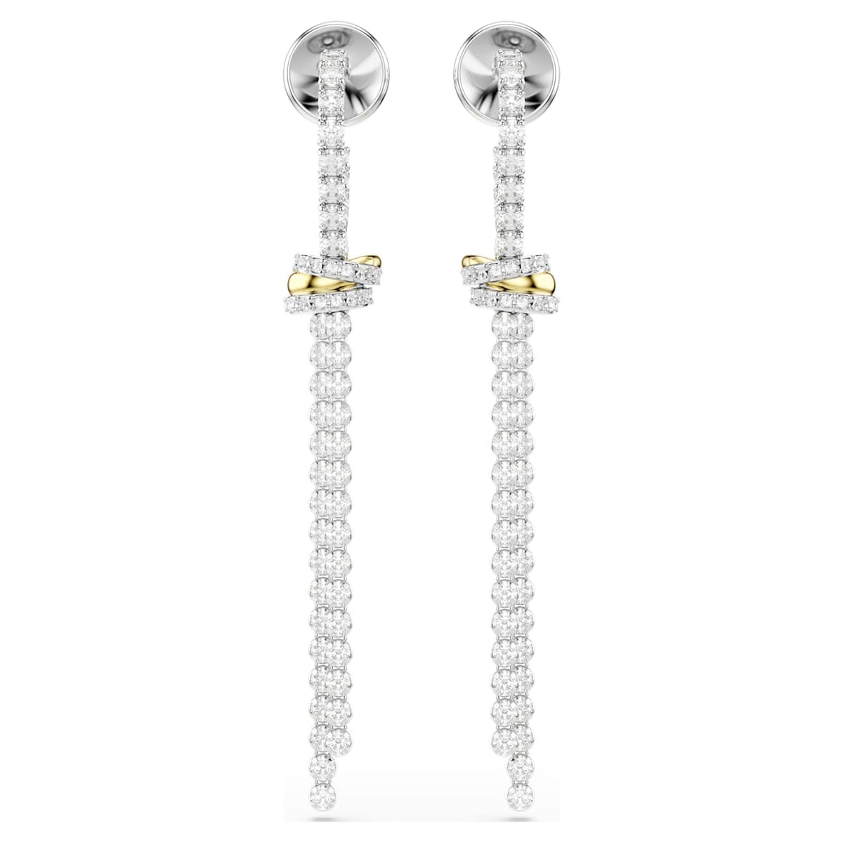 Swarovski Hyperbola Knot Drop Earrings, White, Mixed Metal Finish 5752866