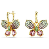 Idyllia drop earrings Mixed cuts, Pavé, Butterfly, Multicolored, Mixed metal finish 5709953