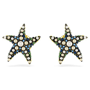 Idyllia stud earrings
Starfish, Small, Multicolored, Gold-tone plated