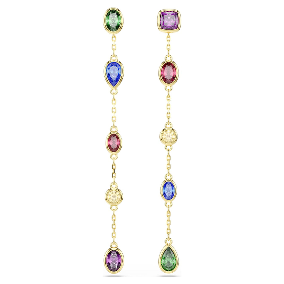 Swarovski Imber Drop Earrings, Multicolored, 18K Gold Finish 5753289