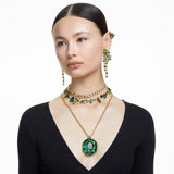 Millenia pendant Mixed cuts, Green, Gold-tone plated 5650797