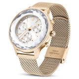 Nova Chrono watch Swiss Made, Metal bracelet, Gold tone, Champagne gold-tone finish 5677500