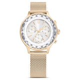 Nova Chrono watch Swiss Made, Metal bracelet, Gold tone, Champagne gold-tone finish 5677500