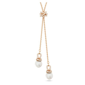 Originally Y pendant White, Rose gold-tone plated 5669521