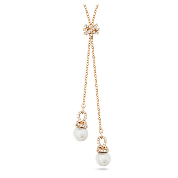Originally Y pendant White, Rose gold-tone plated 5669521