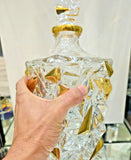 24kt Gold plated Venetian Glass Decanter 30 OZ