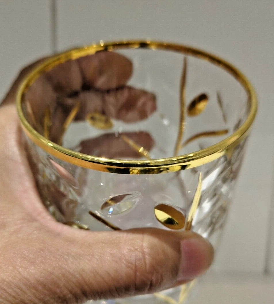 24KT GOLD TREE OF LIFE WHIKY Glass
