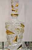 24kt Gold plated Venetian Glass Decanter 30 OZ