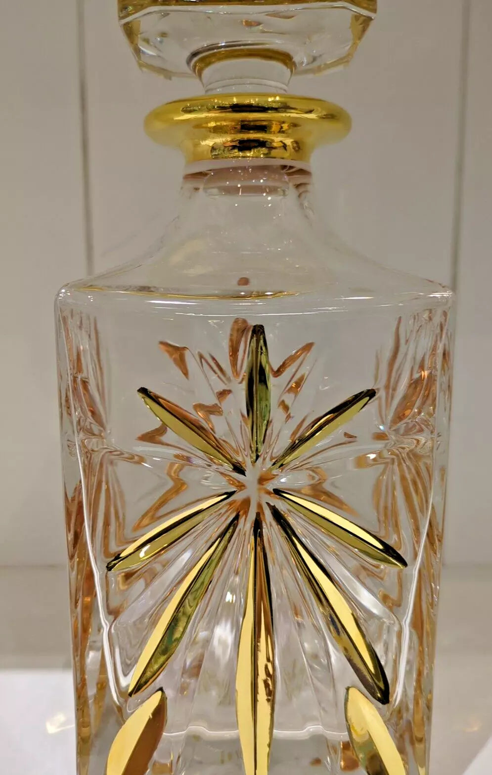 24KT GOLD OASIS Venetian Glass Decanter