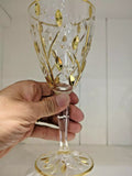 24KT GOLD TREE OF LIFE  Venetian WINE GLASSES