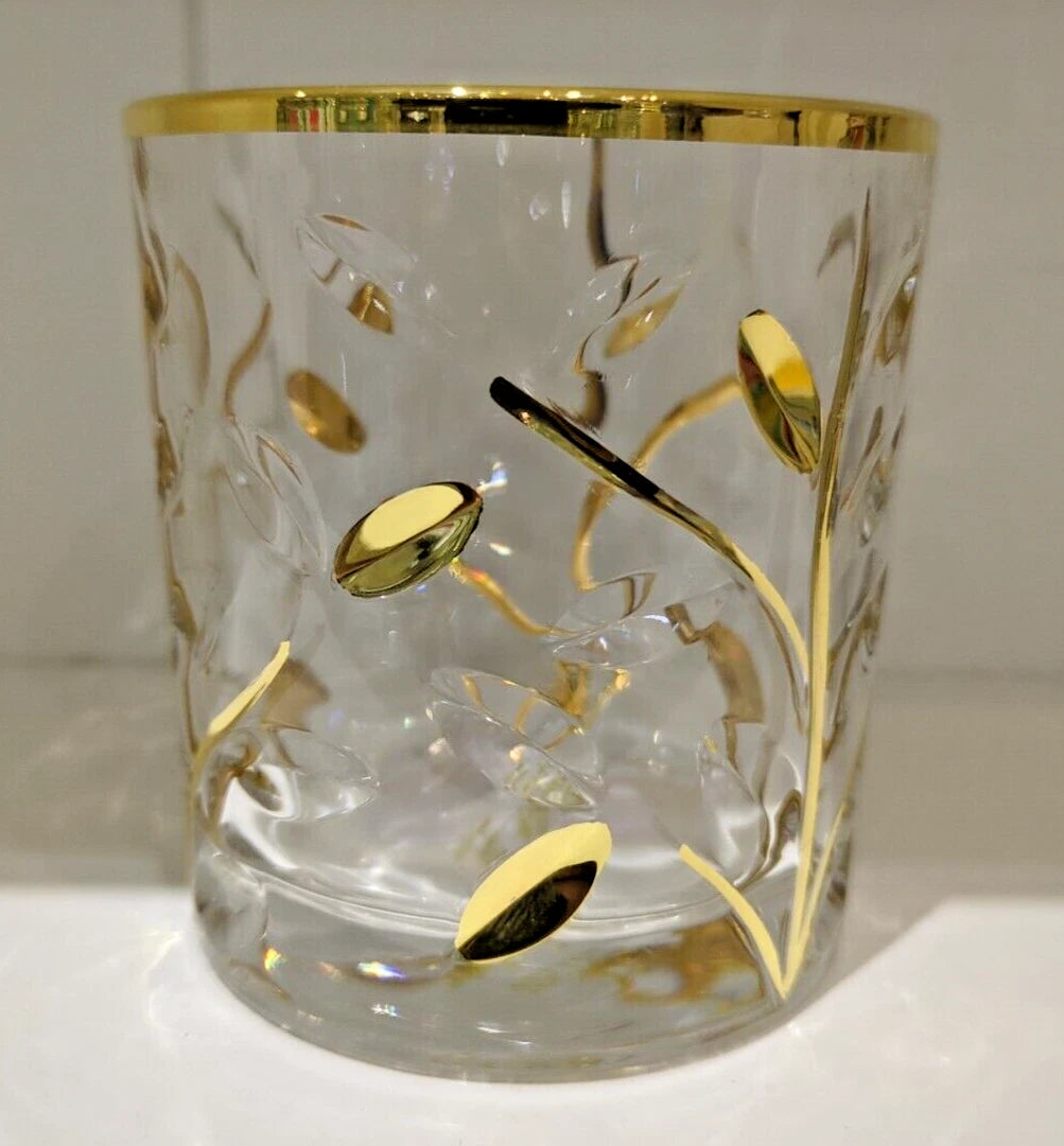 24KT GOLD TREE OF LIFE WHIKY Glass