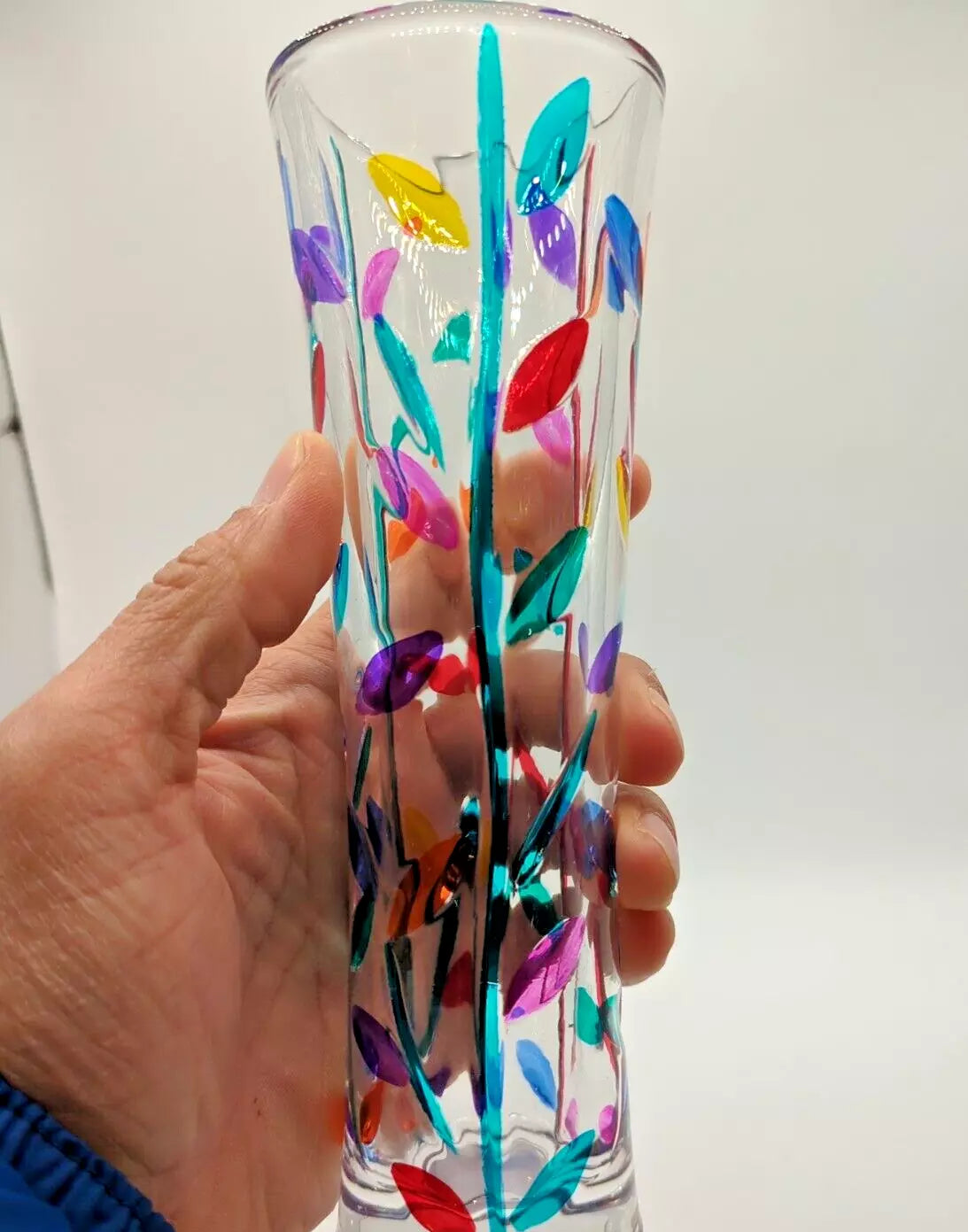 A vase on hand.