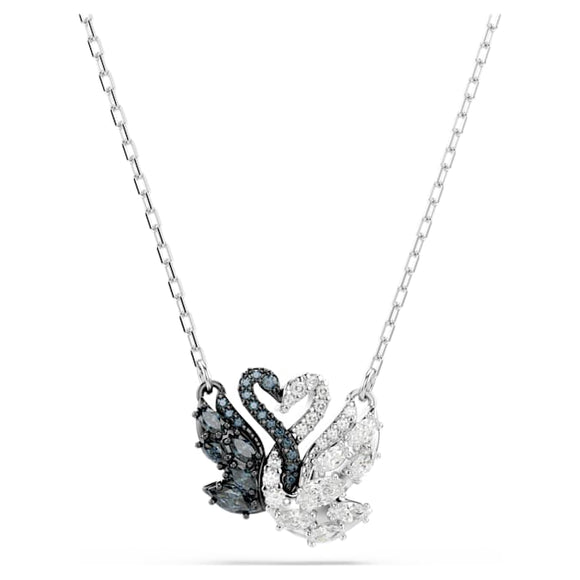 Swan pendant Swan, Black, Rhodium plated 5705721