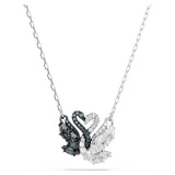 Swan pendant Swan, Black, Rhodium plated 5705721