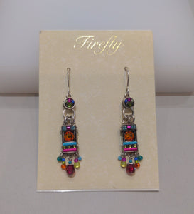 FIREFLY JEWELRY 7841 MC EARRING Multi COLOR New Silver Wire 7841MC