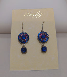 FIREFLY JEWELRY 6827 SAP EARRING New Silver Wire