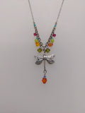 FIREFLY JEWELRY 8292MC Dragonfly Necklace Multi Color New