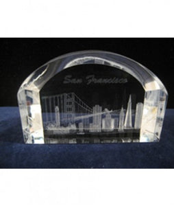SF Skyline- 3D Arch Crystal Image
