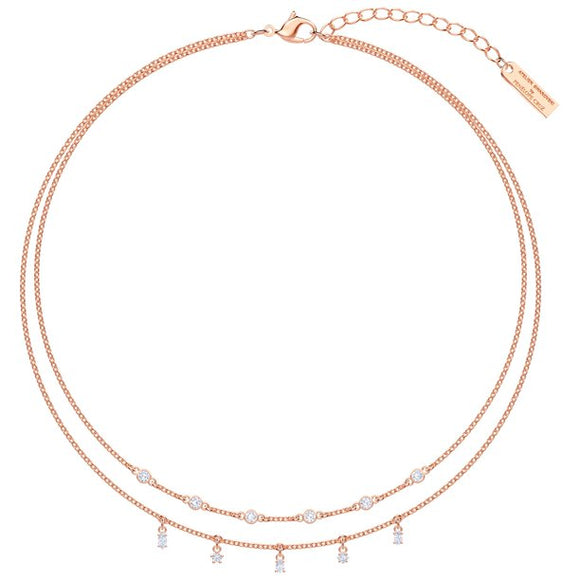 Penelope Cruz Moonsun Double Necklace - White - Rose-gold Plated - 5486647