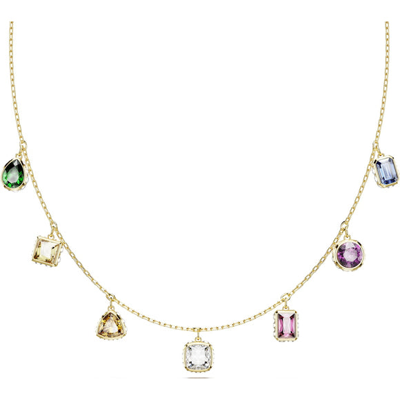 Stilla necklace, Mixed cuts, Multicolored, Gold-tone plated
5662918