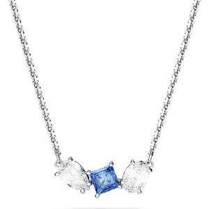 Mesmera pendant, Mixed cuts, Blue, Rhodium plated
5668276