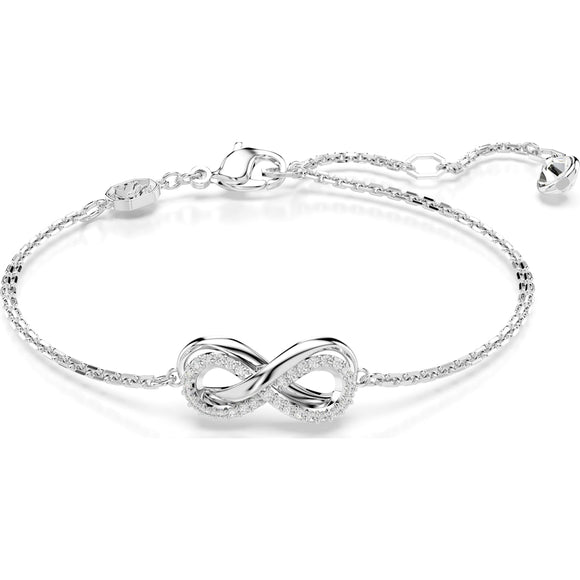 Hyperbola bracelet, Infinity, White, Rhodium plated
5679664