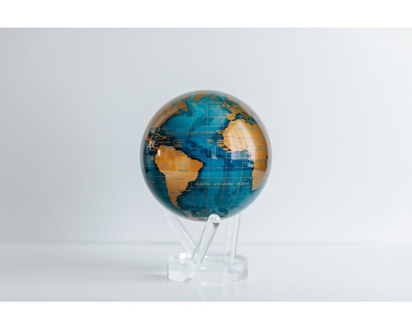BLUE AND GOLD GLOBE 6
