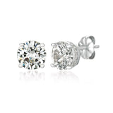 Royal Brilliant Cut Stud Earrings Finished in Pure Platinum 9011209E00CZ