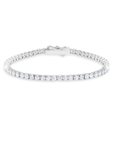 CLASSIC MEDIUM BRILLIANT TENNIS BRACELET FINISHED IN PURE PLATINUM