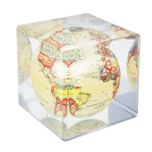 MOVA POLITICAL MAP YELLOW CUBE GLOBE 5"