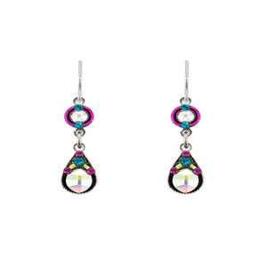 Firefly Jewelry E154-MC 2 Tear Drop Earring-Multicolor