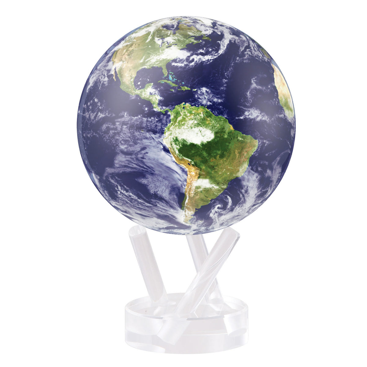 Mova Globe 4.5" Satellite view earth with clouds  MG-45-STE-C