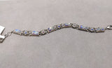 Firefly Bracelet 3108SIL Swarovski Crystal Bermuda Blue Color