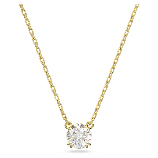 Constella pendant Round cut, White, Gold-tone plated 5636703