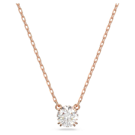 Constella pendant Round cut, White, Rose gold-tone plated 5636710