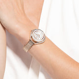 Crystalline Aura watch Swiss Made, Metal bracelet, Rose gold tone, Rose gold-tone finish 5519459