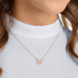 Dazzling Swan necklace Swan, Pink, Rose gold-tone plated 5469989
