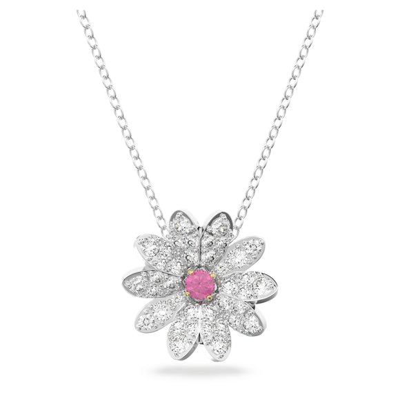 Eternal Flower pendant Flower, Pink, Mixed metal finish 5642868