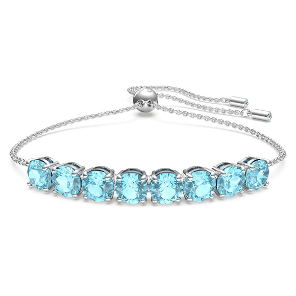 Exalta bracelet Blue, Rhodium plated 5643755