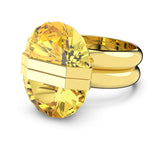 Lucent ring Magnetic, Yellow, Gold-tone plated