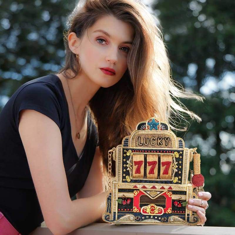 Bag holding by model