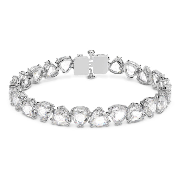 Millenia bracelet Trilliant cut, White, Rhodium plated 5622451