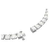 Millenia necklace Square cut, White, Rhodium plated 5599153