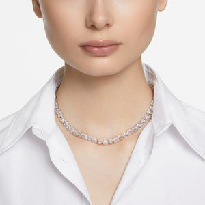 Millenia necklace Trilliant cut, White, Rhodium plated 5621138
