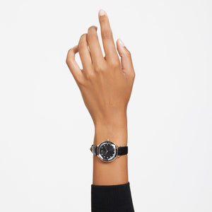 Octea Nova watchSwiss Made, Leather strap, Black, Rose gold-tone finish 5650033