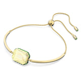Orbita Bracelet, Octagon Cut Crystal, Multicolored, Gold-tone Plated