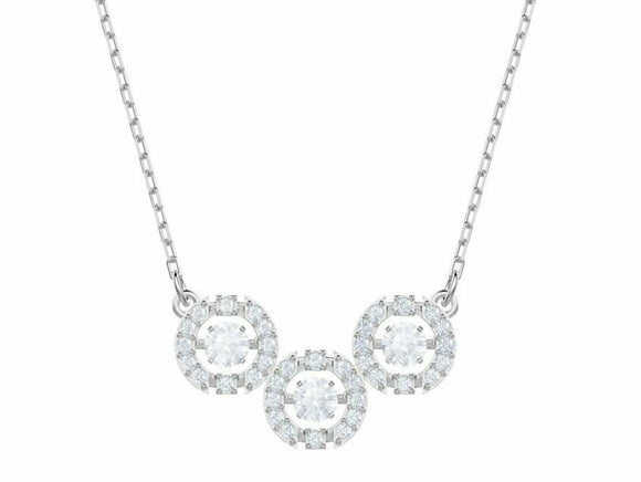 Trilogy necklace in white gold with diamonds ct 1,24 - ALFIERI & ST. JOHN -  Luxury Zone