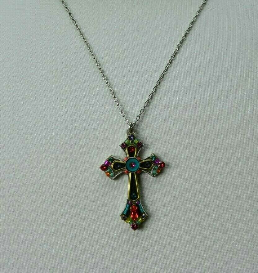 A multi color cross.